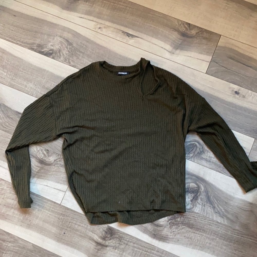 Waffle knot cutout top. Xxs